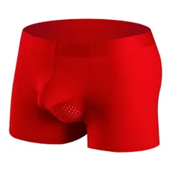 ボクサーパンツ メンズ 立体 分離型 上向き収納 メッシュ 通気 蒸れない 股間 蒸れ対策 涼感 当て布 しみ対策 快適 大きいサイズ さらさら スポーツ ms-001