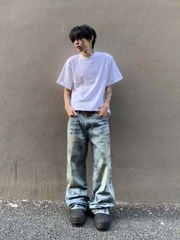 T-PABLOW BAD HOP ティーパブロ ダメージデニム リーバイス501 - メルカリ