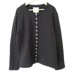 agnes b. - 美品 23AW agnes b. アニエスベー アダムエロペ 別注 CD PRESSIONS 14buttons カーディガンプレッション ECF2M392 M ブラック レディース 古着 中古 USED 美品 23AW agnes b. アニエスベー アダムエロペ 別注 CD