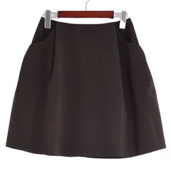 美品 フォクシー ニューヨーク FOXEY NEW YORK スカート フレアスカート 無地 ボトムス レディース 日本製 38(S相当) ブラウンのサムネイル