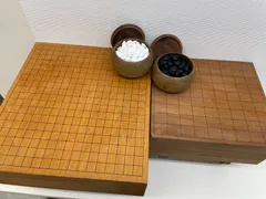 碁盤新榧6寸フルセット碁石本蛤 囲碁/将棋 オンラインストア特売中 