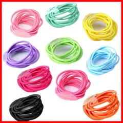 【特価商品】子供髪ゴム ベビーヘアゴム 小さい キッズ ヘアアクセサリー 女の子 ヘアゴム 髪飾り カラフル (HG01 10色x10本セット)