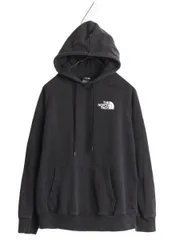 【お得なクーポン配布中!】 ノースフェイス 両面 プリント スウェット フード パーカー レディース M / The North Face プルオーバー 裏起毛 トレーナー アウトドア 黒