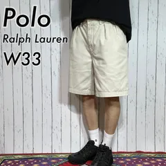 90s Polo Ralph Lauren ポロラルフローレン ツータック チノショートパンツ ショーツ ハーフパンツ W33 ライトベージュ TYLERSHORT タイラーショート ポロチノチノパン メンズ ボトムス ゴールデンサイズ 20202866