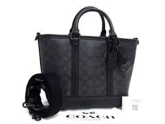 ■新品同様■ COACH コーチ CBF26 メトロポリタン キャリーオール バッグ 22 シグネチャー PVC 2WAY クロスボディトート FR4953