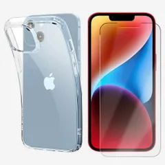 【保護フィルム付き】 iPhone 13mini ソフトケース TPU 透明 クリア スマホケース 薄型 衝撃吸収 携帯ケース スマホカバー