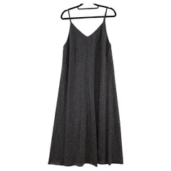 Lugnoncure ルノンキュール 小花柄 両Vネック キャミソールワンピース sizeフリー/ネイビー×ライトピンク