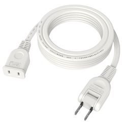 耐寒 【断線に強い】 耐熱 ホワイト 15A 1個口 1500W 二重被覆 電源タップ 延長ケーブル 電源延長コード トラッキング 3m 火災予防絶縁キャップ スイングプラグ ソフト 延長コード 0.1m～10mまで選べる 電源コード すっきり配線 AKIRA
