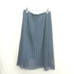 ◇ ⊂Φ Re.Verofonna ヴェロフォンナ ロング プリーツ スカート サイズ38 ブルー レディース E  【1412090060120】