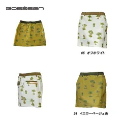 ロサーセン Rosasen レディース 春夏 吸水速乾 トリコットメッシュ プリントスカート 045-74442