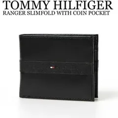 ★SALE★人気 TOMMY HILFIGER(トミーヒルフィガー) 二つ折り財布 ブラック 送料無料  31TL130088