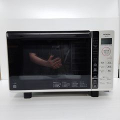 HITACHI　日立　オーブンレンジ　縦開き　フラットタイプ　MRO-F5Y(W)　2022年製