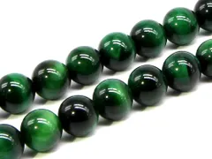 「1連 15cm」 AAA グリーンタイガーアイ 12mm パワーストーン バラ売り 天然石 パワーストーン 連売り ビーズ