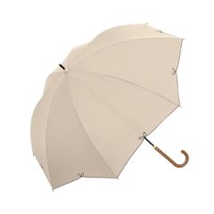 中谷-傘 NaturalBasic晴雨兼用長UVフルールベージュ【914-049】ジャンプ親骨サイズ:55cmブラックコーティング加工 1