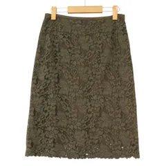 UNITED ARROWS ユナイテッドアローズ 春夏 花柄 フラワー 総柄 総レース★ タイト ペンシル スカート Sz.38 レディース