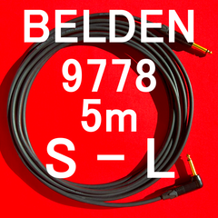 BELDEN 9778 Guitar Cable w/ Neutrik ゴールドメッキプラグ SL 5m