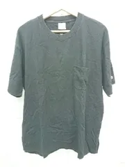 ◇ ⊂ Champion × HARE ワンポイント 半袖 Tシャツ サイズL ブラック メンズ E  【1505290038546】