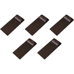 伝票 ホルダー クリップボード ファイルクリップ バインダー 飲食店 業務用 注文票 会計票 (茶, 5個入) [ブラウン] [5個入]