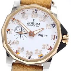 【稼働品】CORUM コルム アドミラルズカップ アイボリー ヴィンテージ腕時計 CORUM コルム アドミラルズカップ トロフィー41 腕時計