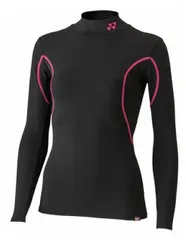 YONEX ヨネックス ウィメンズハイネックナガソデシャツ BK/P サイズ L STB-F1512 181 | スポーツブランド インナー ウェア レディース ウィメンズ ハイネック 長袖 シャツ UVカット 吸汗速乾 ストレッチ 抗菌防臭 ポケット 着圧 