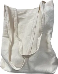 RONGUI レディース キャンバス トートバッグ ショルダーバッグ( オフホワイト,  Free Size)