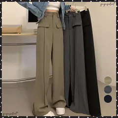 ワイドパンツ ハイウエストスラックス脚長レディース セミワイドパンツ 体型カバー ストレートパンツ 韓国 おしゃれ 美脚ロングパンツ 着やせ オフィスカジュアルドレープパンツ無地 春秋夏ボトムス新作 ウエストゴム 大人