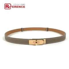 最終価格です。HERMES 新品未使用　ケリーベルト　エトゥープ✖️RG HERMES エルメス ベルト ケリー18 エトゥープ/PGプレーテッド
