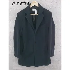 ■ PLUS ONE プラスワン チェスター コート サイズS ネイビー メンズ 【中古】 【1002802187827】