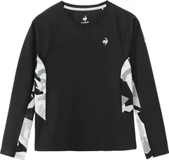 【新品】 le coq sportif(ルコック) レディース ウィメンズ AFグラ長袖ゲームシャツ テニスウェア 吸汗速乾 UVカット 遮熱 クーリング効果 JTA公認　ブラック LN4FLT10L-BK00