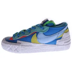 NIKE (ナイキ) ×サカイ ×カウズ BLAZER LOW NEPTUNEN BLUE ブレーザー ネプチューンブルー ローカット スニーカー レディース US3.5/22.5cm DM7901-400