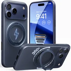 TORRAS iPhone 17 Pro Max 用ケース カチカチ・多機能360度回転スタンドリング Ostand O3 Fitness MagSafe対応 米軍MIL規格耐衝撃 スタンド 指紋防止 黄変防止 カメラコントロールボタン付き ストラップホー…