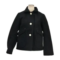 アナディス d'un a dix コート ネイビー サイズ 38 ウール 日本製 レディース F-L1589のサムネイル