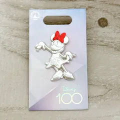 ミニーマウス ピンバッジ ダイカット The Disney100 ディズニー　ピンバッヂ