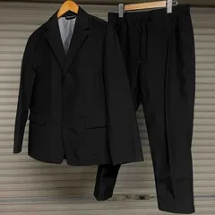 COMME CA MEN コムサメン カジュアルセットアップ ナイロン ブラック サイズM