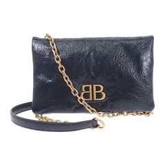 p*e様 BALENCIAGA MONACO ミディアムチェーンバッグ メタリッ - メルカリ
