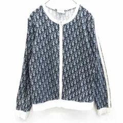 美品♡クリスチャンディオール トロッター ジップアップ 半袖カーディガン 総柄 美品♡クリスチャンディオール トロッター ジップアップ 半袖