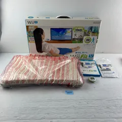 KA010【動作OK】Nintendo Wii FitU ウィー・フィット・ユー Wiiバランスボード フィットメーター セット WiiFitU ソフト 任天堂 ニンテンドー ガンバリオン 白 ホワイト 箱あり フィットネス トレーニング