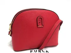 ■新品■未使用■ FURLA フルラ アテナ レザー クロスボディ ショルダーバッグ 肩掛け 斜め掛け レディース レッド系 FT0376