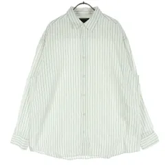 Banana Republic バナナリパブリック ストライプ柄 長袖 シャツ L ホワイト系 メンズ 古着