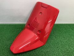 Genuine Yamaha Jog front cowl, red, medium size. Used motorcycle part. 27V. Pelican Jog. Original condition. Excellent condition. No cracks or chips. mV