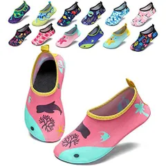 ピンク_14.014.5 cm ziitop マリンシューズ メンズ レディース 子供 キッズ用 ウォーターシューズ ビーチサンダル 水陸両用 速乾 アクアシューズ 男の子 女の子 旅行 海水浴 室内用 携帯便利 滑り止め 軽量 ピンク 14.0-14.5 c