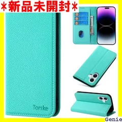 Torske iPhone16 ケース 手帳型 いphone16 ケース 内蔵マグネット式 スマホケース iPhone 16 手帳型 アイホン16ケース iPhone16手帳型ケース カード入れ 防塵 上質 やさしく手触りが快適 おしゃれ - グリーン 181