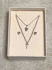 ジュールアンジュール　ハート ネックレス&ピアス&ブレスレット