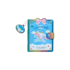 【新品】 サンリオ(SANRIO) ときめくシール＆シール手帳 シナモロール 収納 チャーム付き シール台紙 貼って剥がせる スライダー付きケース お手紙風メモ 1