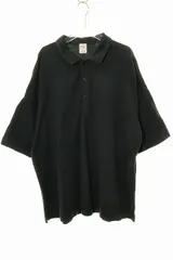 ゴールド GOLD 東洋エンタープライズ 30/2 HEAVY SUVIN COTTON S/S BIG POLO SHIRT BLACK M GL78412 スビン コットン ビッグ ポロシャツ 半袖 ブラック 【ブランド古着ベクトル】【中古】250327