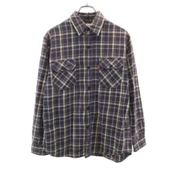 Levi's RedTab リーバイス レッドタブ 長袖 ネルシャツ M ブラウン メンズ 古着