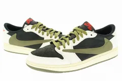 ナイキ NIKE ×Travis Scott トラヴィススコット WMNS AIR JORDAN 1 LOW OG SP Medium Olive ウィメンズ エアジョーダン1 ロー ミディアム オリーブ DZ4137-106 ☆AA★▲■250714