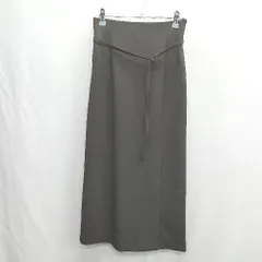 ◇ ⊇ ROPE PICNIC スリット入り ウエストゴム ロング丈 タイト スカート サイズ38 ブラック レディース E  【1412260003650】