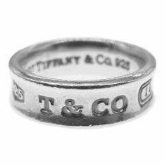 TIFFANY&Co. ティファニー リング ロゴ ナロー リング 指輪 シルバー系 13号【中古】