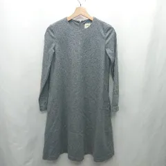 ◇ ⊇ UNITED ARROWS ユナイテッドアローズ 長袖 ロング丈 ワンピース サイズ表記なし グレー レディース E  【1411280005965】